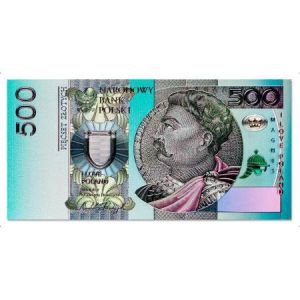 Magnes Pan Dragon Banknot 500zł